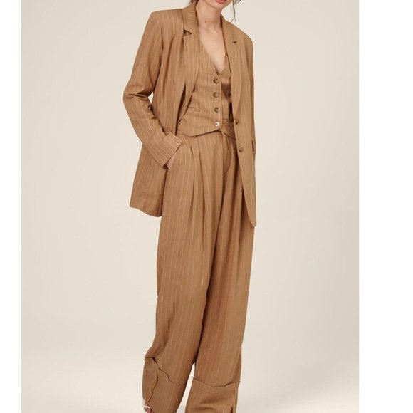 Nicholas Charlee Trouser Linen Pants Sz8 - Picture 3 of 7